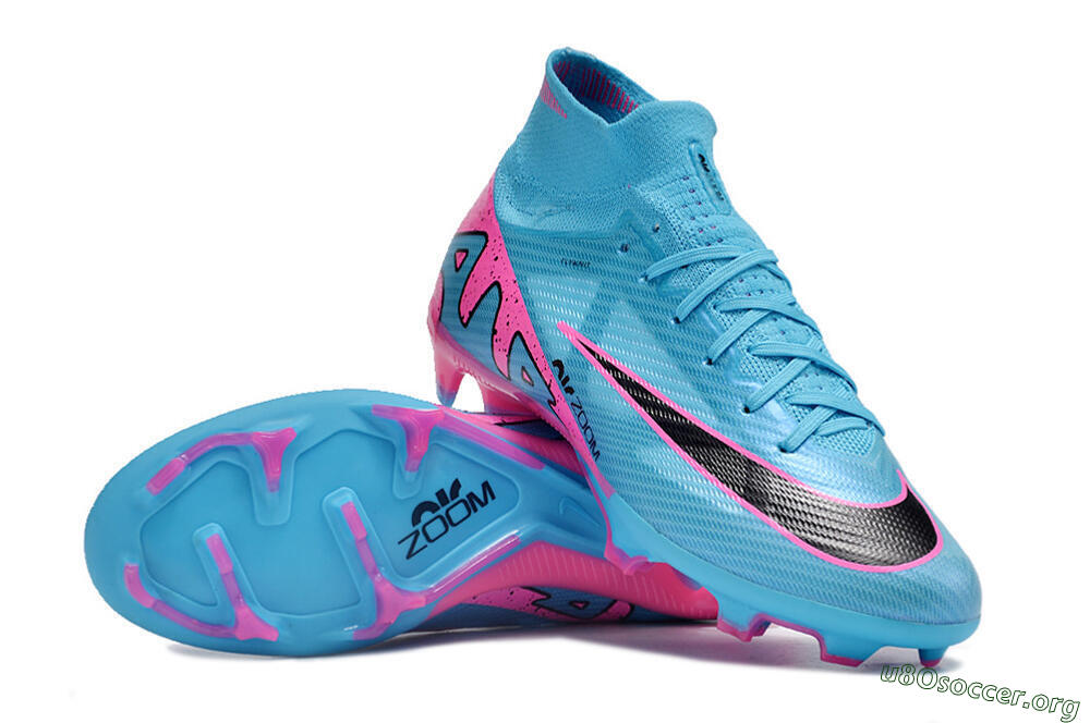 Nike Air Zoom Mercurial Superfly 9 Elite FG Football Boots - Blue/Pink/Black 0