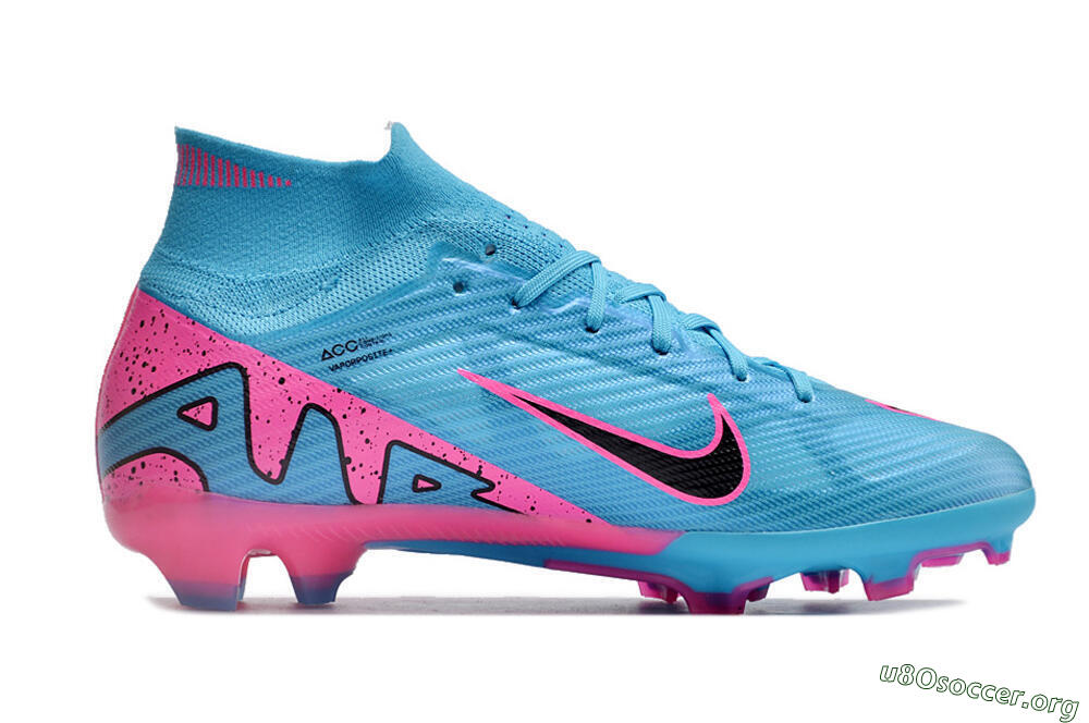 Nike Air Zoom Mercurial Superfly 9 Elite FG Football Boots - Blue/Pink/Black 7