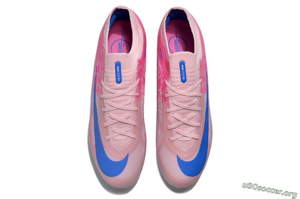 Nike Air Zoom Mercurial Vapor 15 Elite FG Football Boots - Beige/Pink/Blue 5