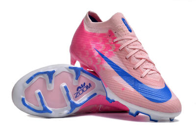 Nike Air Zoom Mercurial Vapor 15 Elite FG Football Boots - Beige/Pink/Blue