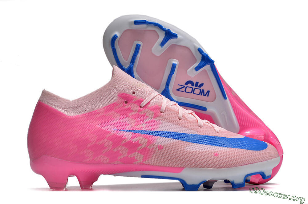 Nike Air Zoom Mercurial Vapor 15 Elite FG Football Boots - Beige/Pink/Blue 2