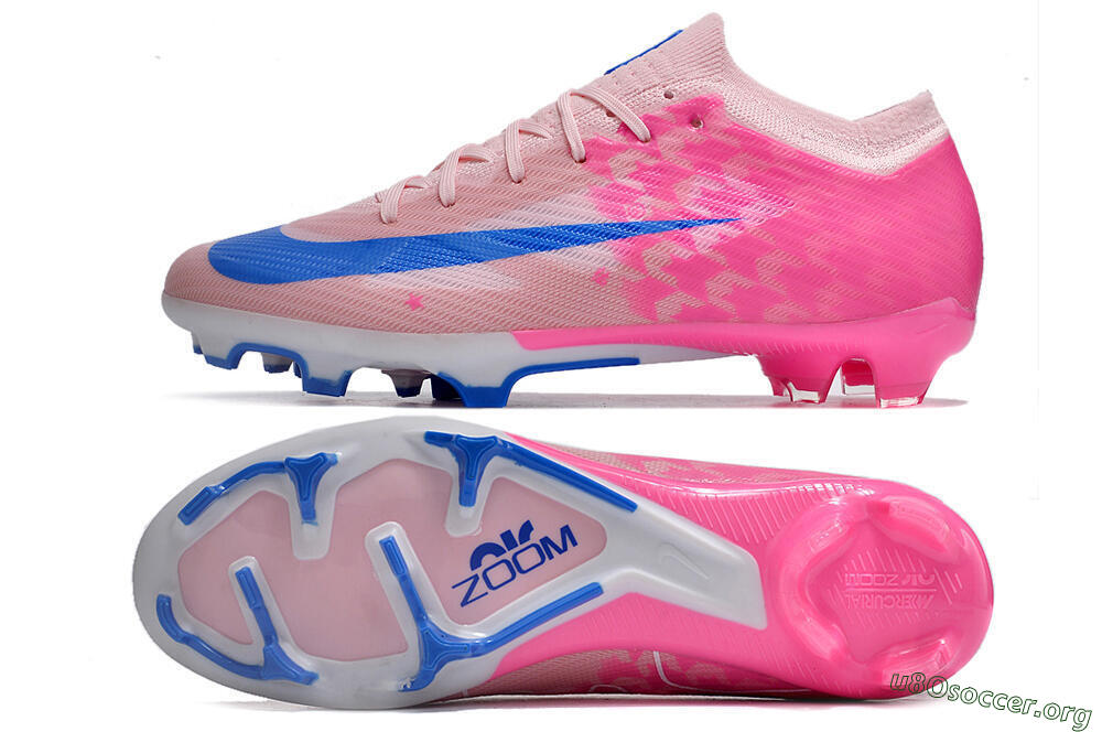 Nike Air Zoom Mercurial Vapor 15 Elite FG Football Boots - Beige/Pink/Blue 1
