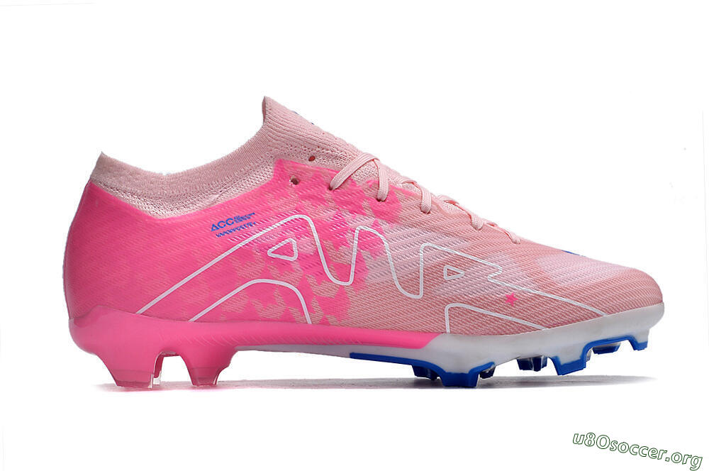 Nike Air Zoom Mercurial Vapor 15 Elite FG Football Boots - Beige/Pink/Blue 4