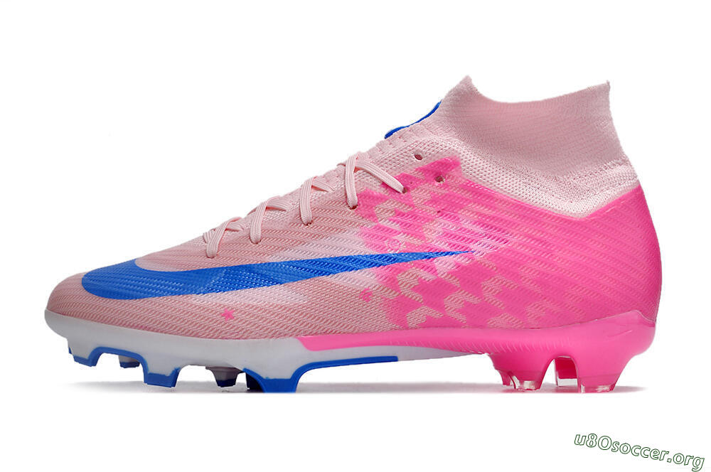 Nike Air Zoom Mercurial Superfly 9 Elite FG Football Boots - Pink/Blue/White 3