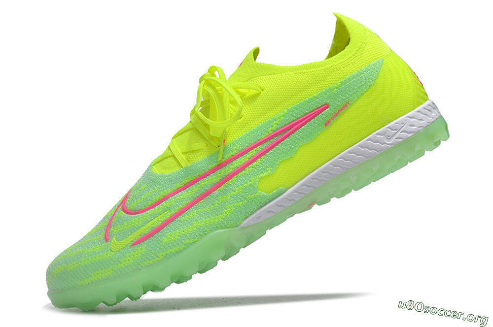 Nike Phantom GX Elite TF Football Shoes - Yellow/Green/Pink 5