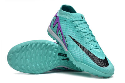 Nike Air Zoom Mercurial Vapor 15 Elite TF Football Shoes - Turquoise/Black/White/Purple
