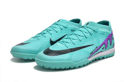 Nike Air Zoom Mercurial Vapor 15 Elite TF Football Shoes - Turquoise/Black/White/Purple