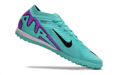 Nike Air Zoom Mercurial Vapor 15 Elite TF Football Shoes - Turquoise/Black/White/Purple