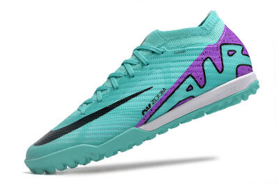 Nike Air Zoom Mercurial Vapor 15 Elite TF Football Shoes - Turquoise/Black/White/Purple