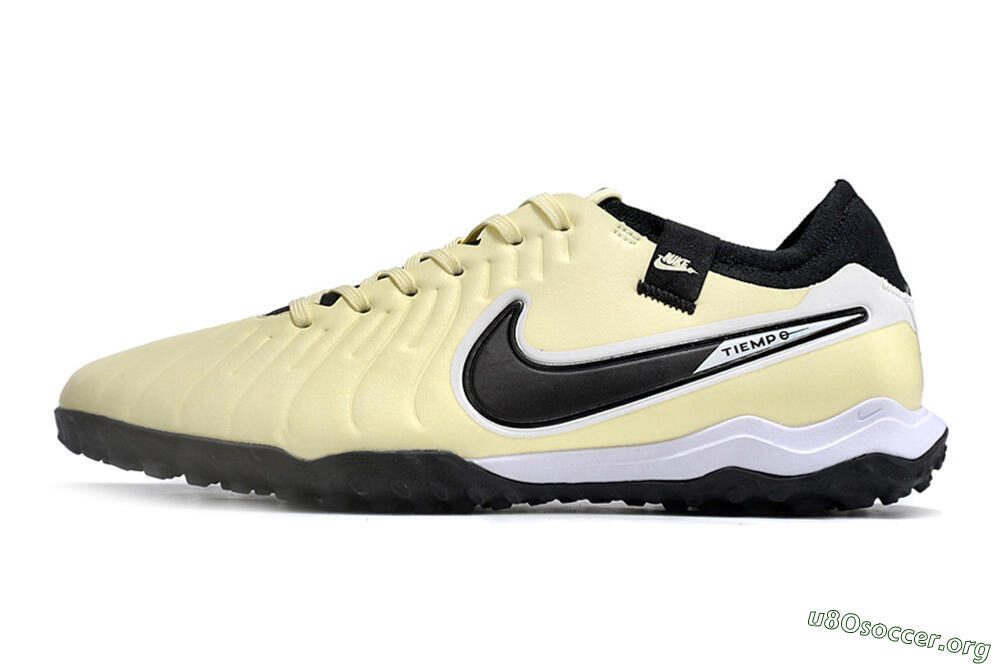 Nike Tiempo Legend X Pro TF Football Shoes - Beige/Black/White 3