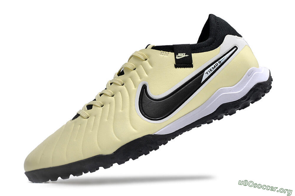 Nike Tiempo Legend X Pro TF Football Shoes - Beige/Black/White 5