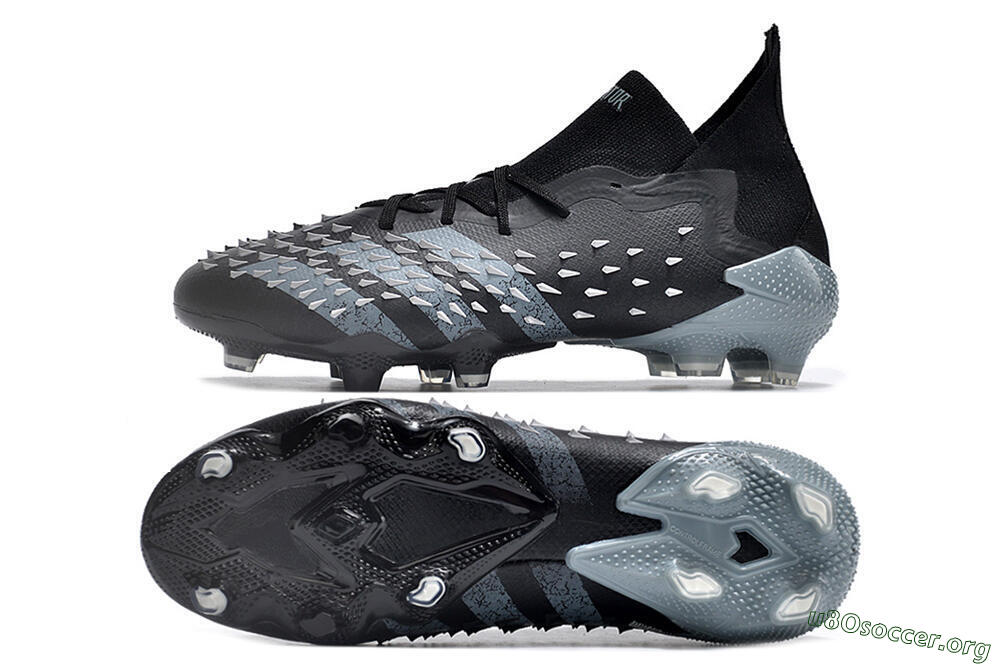 Adidas Predator Freak.1 FG Football Boots - Black/White/Grey 1