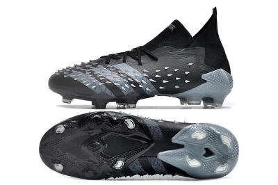 Adidas Predator Freak.1 FG Football Boots - Black/White/Grey