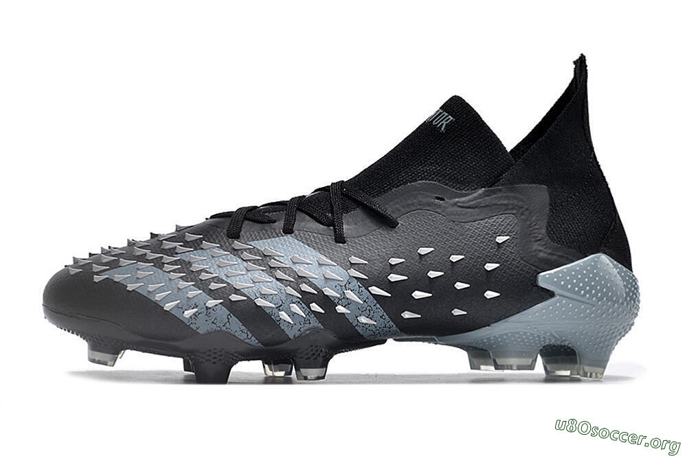 Adidas Predator Freak.1 FG Football Boots - Black/White/Grey 3