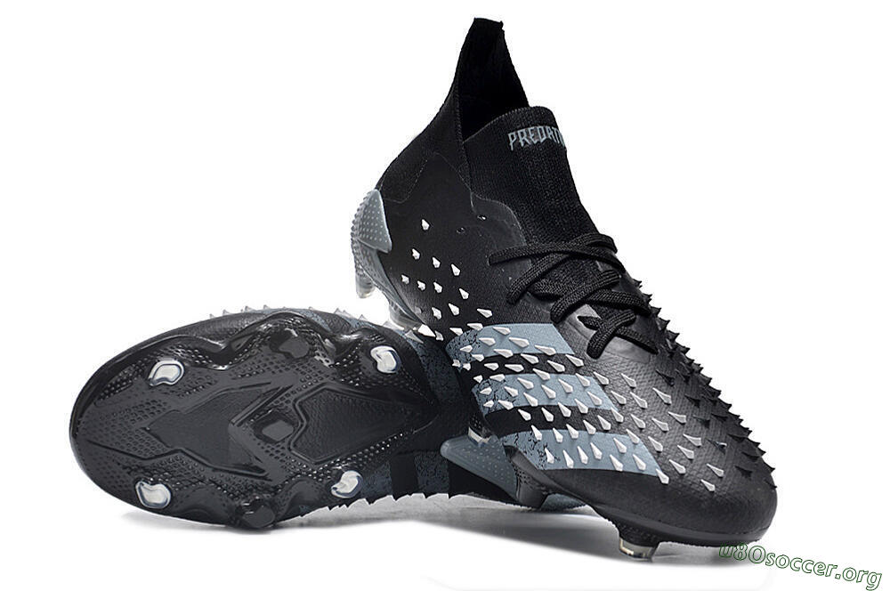 Adidas Predator Freak.1 FG Football Boots - Black/White/Grey 0