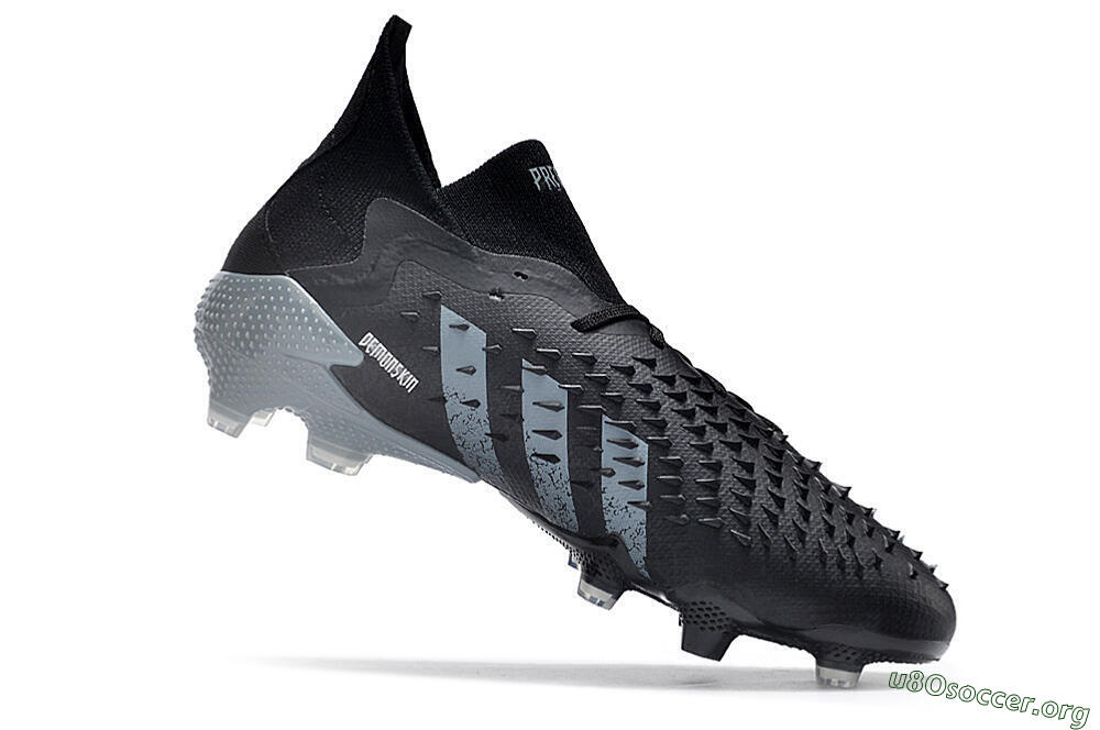 Adidas Predator Freak.1 FG Football Boots - Black/White/Grey 4