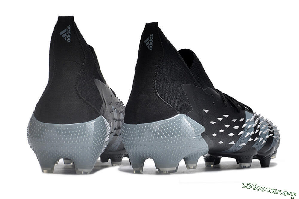 Adidas Predator Freak.1 FG Football Boots - Black/White/Grey 6