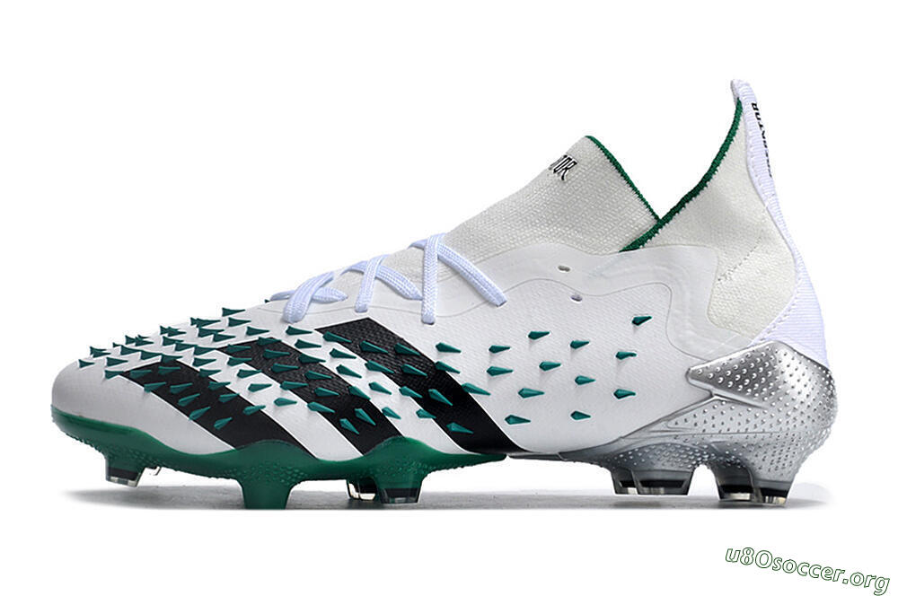 Adidas Predator Freak.1 FG Football Boots - White/Green/Black 3