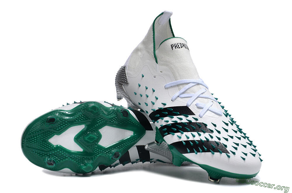 Adidas Predator Freak.1 FG Football Boots - White/Green/Black 0
