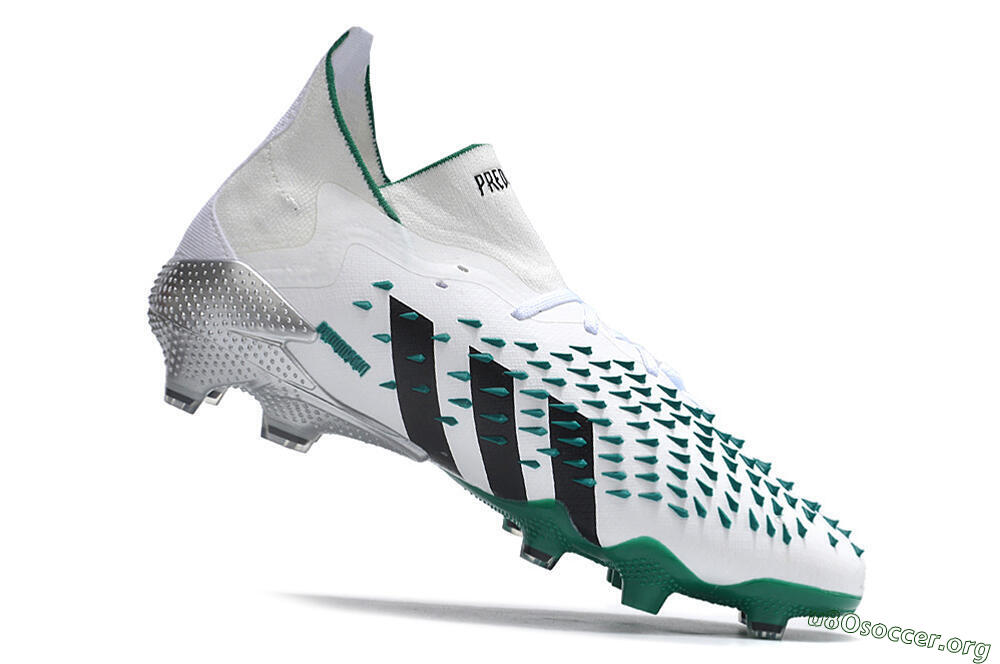 Adidas Predator Freak.1 FG Football Boots - White/Green/Black 4