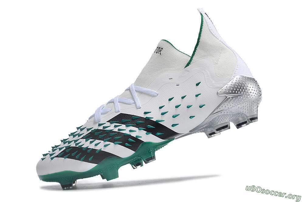 Adidas Predator Freak.1 FG Football Boots - White/Green/Black 5