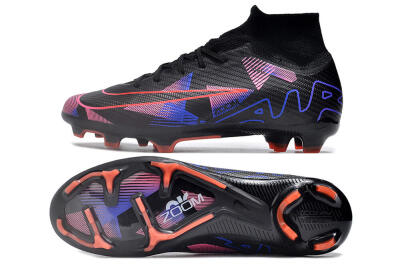 Nike Air Zoom Mercurial Superfly 9 Elite FG Football Boots - Black/Purple/Pink