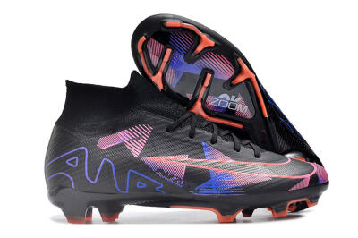 Nike Air Zoom Mercurial Superfly 9 Elite FG Football Boots - Black/Purple/Pink