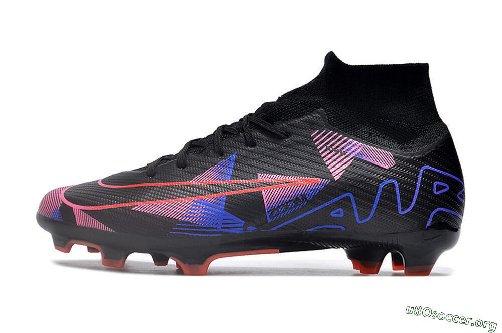 Nike Air Zoom Mercurial Superfly 9 Elite FG Football Boots - Black/Purple/Pink 3