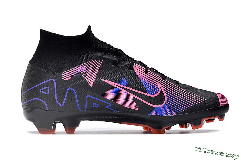 Nike Air Zoom Mercurial Superfly 9 Elite FG Football Boots - Black/Purple/Pink 7