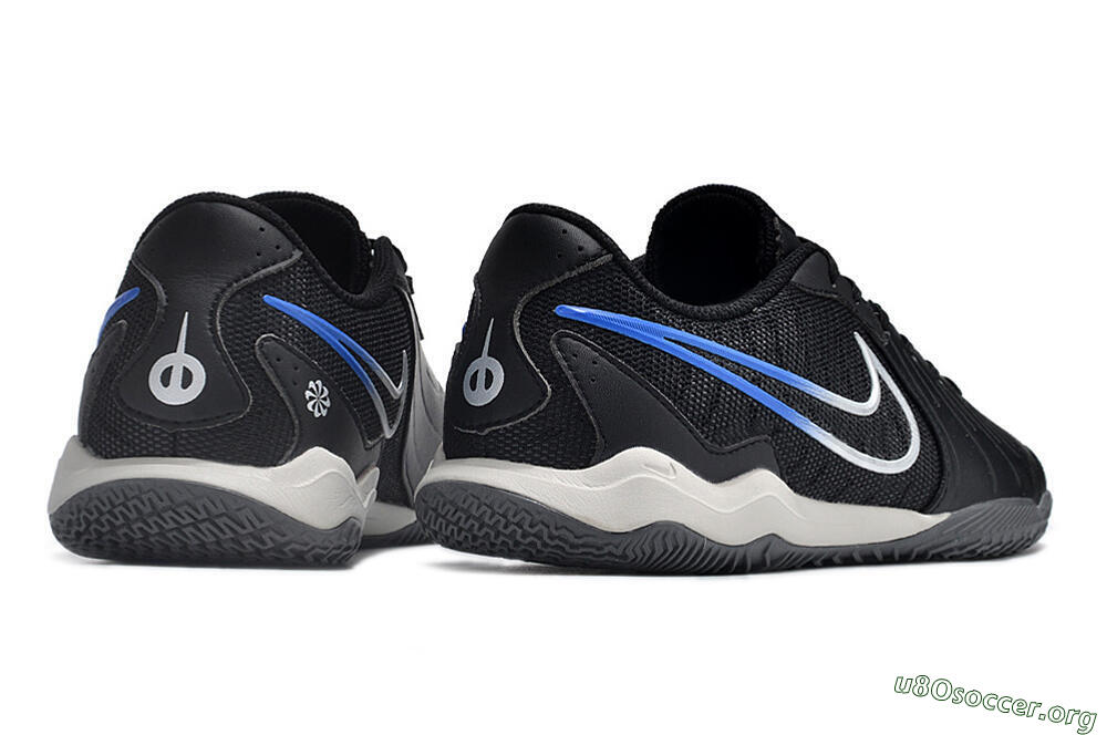Nike Tiempo Legend 10 Academy IC Football Shoes - Black/White/Blue 6