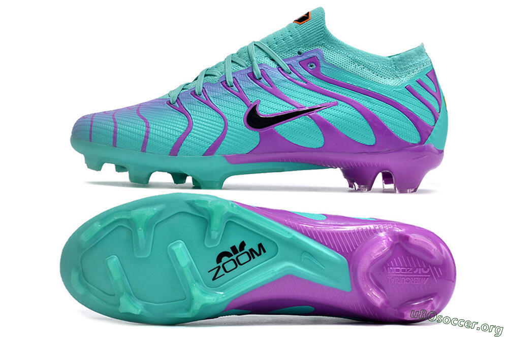 Nike Air Zoom Mercurial Vapor 15 Elite FG Football Boots - Jade/Purple/Black 1