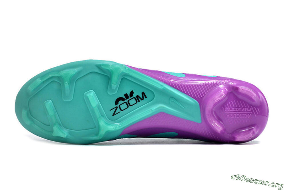 Nike Air Zoom Mercurial Vapor 15 Elite FG Football Boots - Jade/Purple/Black 6