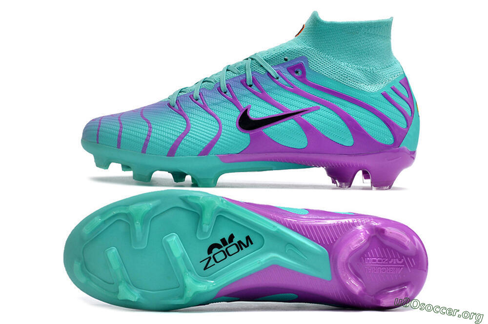 Nike Air Zoom Mercurial Superfly 9 Elite FG Football Boots - Jade/Purple/Black 1