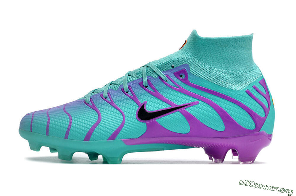 Nike Air Zoom Mercurial Superfly 9 Elite FG Football Boots - Jade/Purple/Black 3