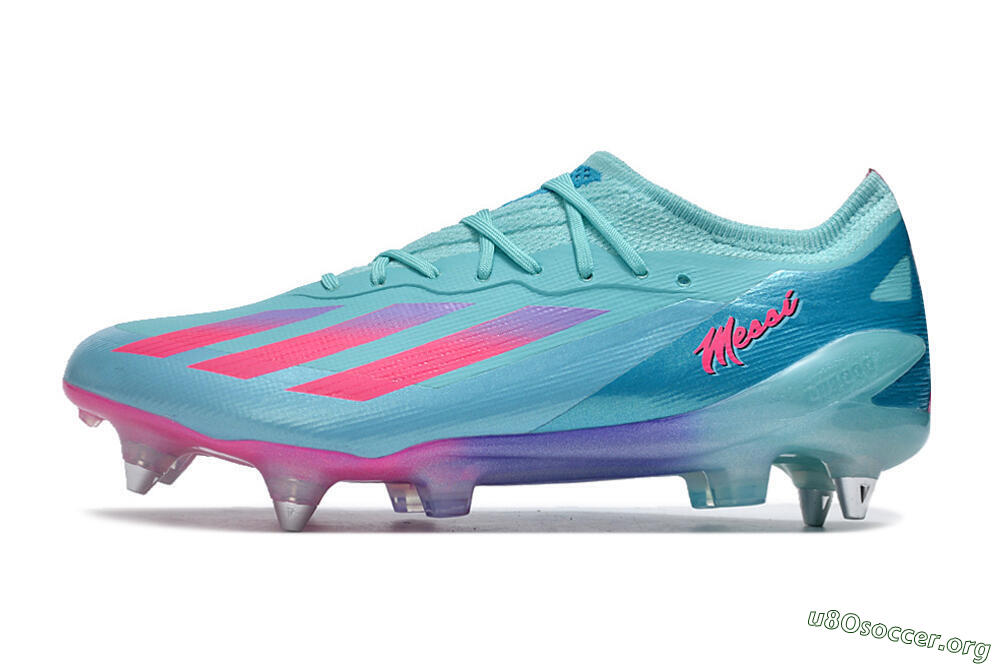 Adidas X Crazyfast.1 SG Football Boots - Jade/Pink/Purple 3