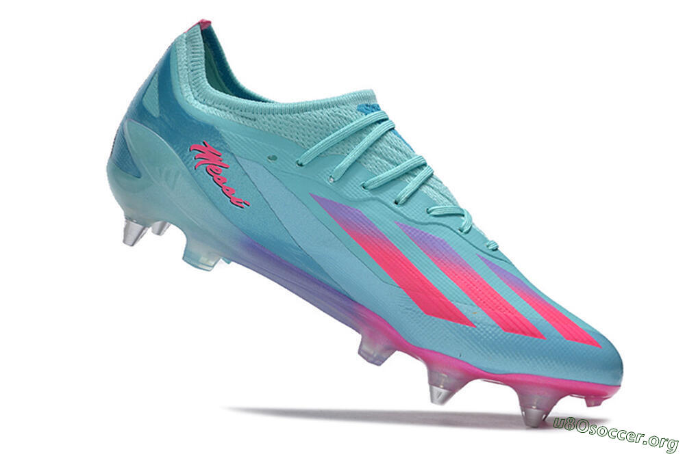 Adidas X Crazyfast.1 SG Football Boots - Jade/Pink/Purple 4