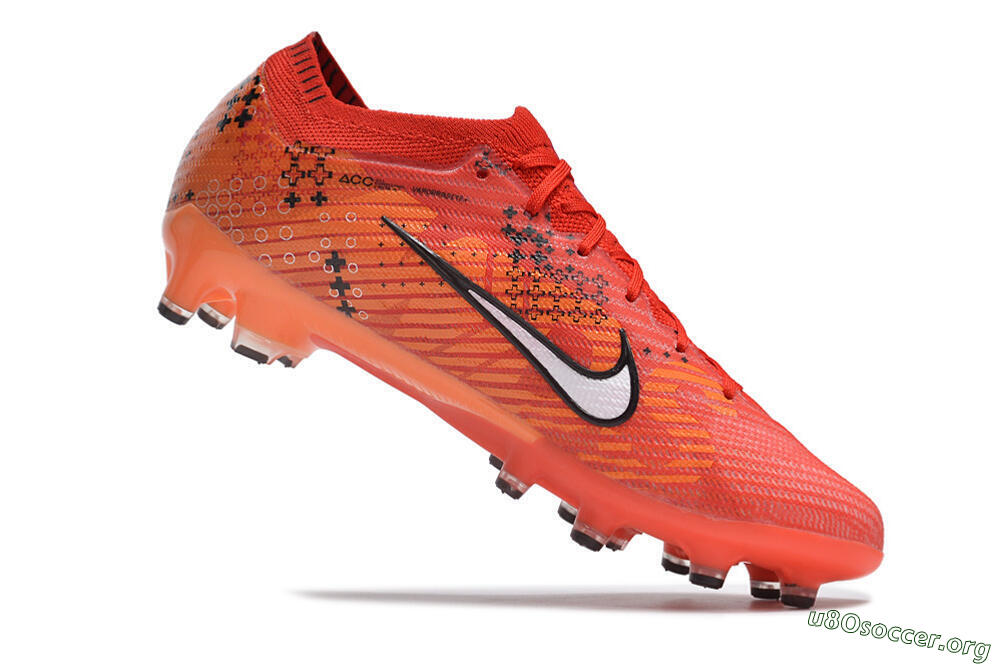 Nike Air Zoom Mercurial Vapor 15 Elite AG Football Boots - Red/White/Black 4