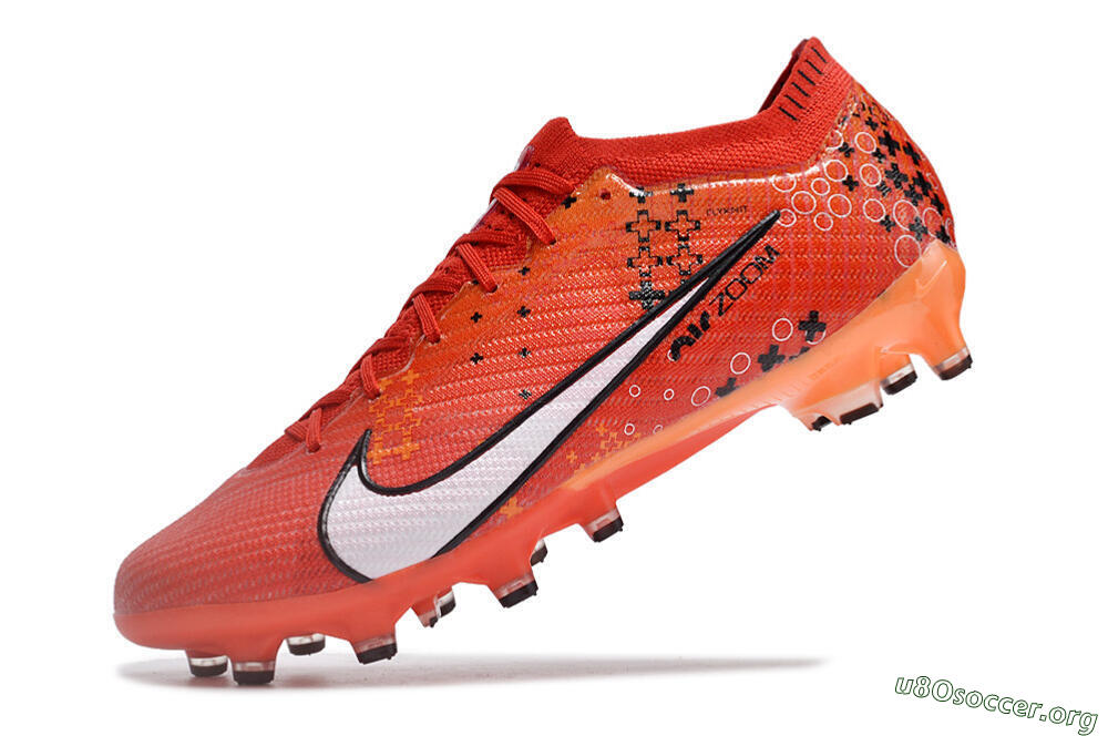 Nike Air Zoom Mercurial Vapor 15 Elite AG Football Boots - Red/White/Black 5
