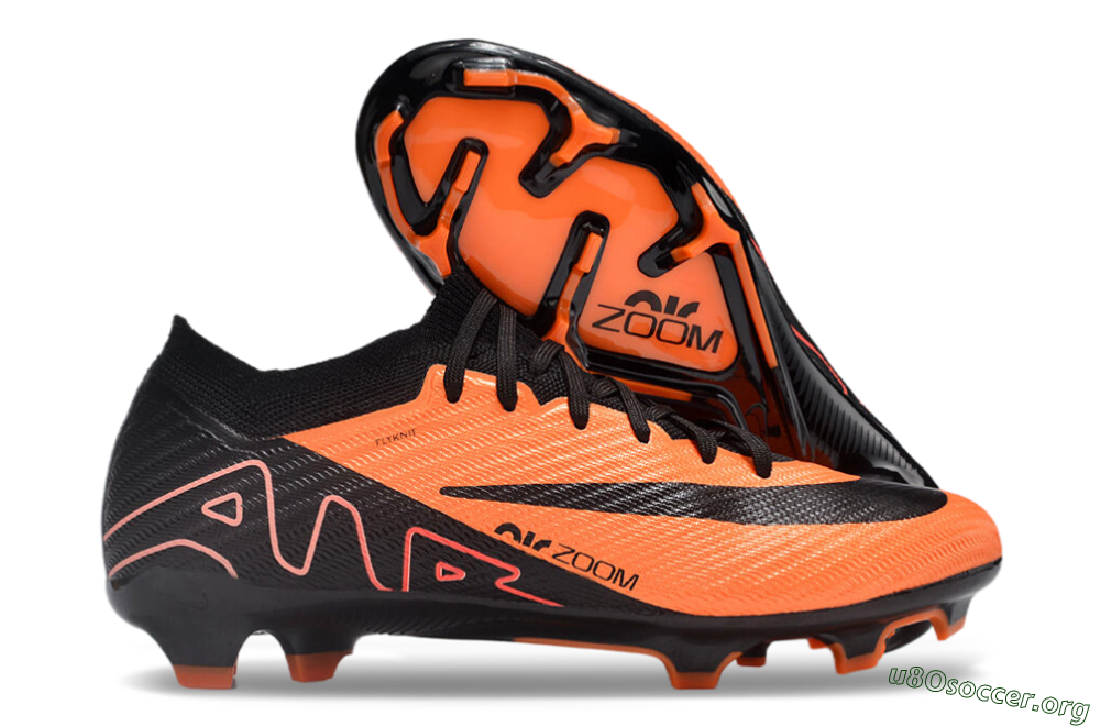Nike Air Zoom Mercurial Vapor 15 Elite FG Football Boots - Orange/Black 2