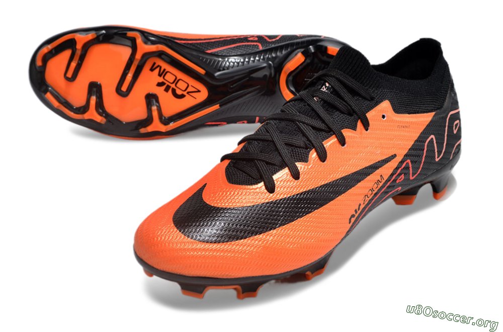 Nike Air Zoom Mercurial Vapor 15 Elite FG Football Boots - Orange/Black 0