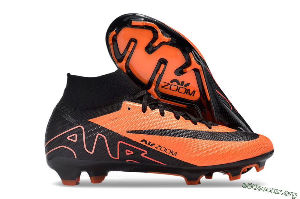 Nike Air Zoom Mercurial Superfly 9 Elite FG Football Boots - Orange/Black 2