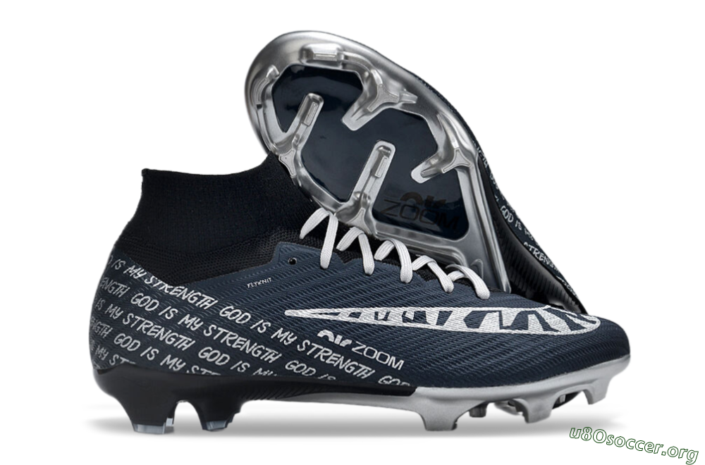 Nike Air Zoom Mercurial Superfly 9 Elite FG Football Boots - Blue/Black/Silver 2