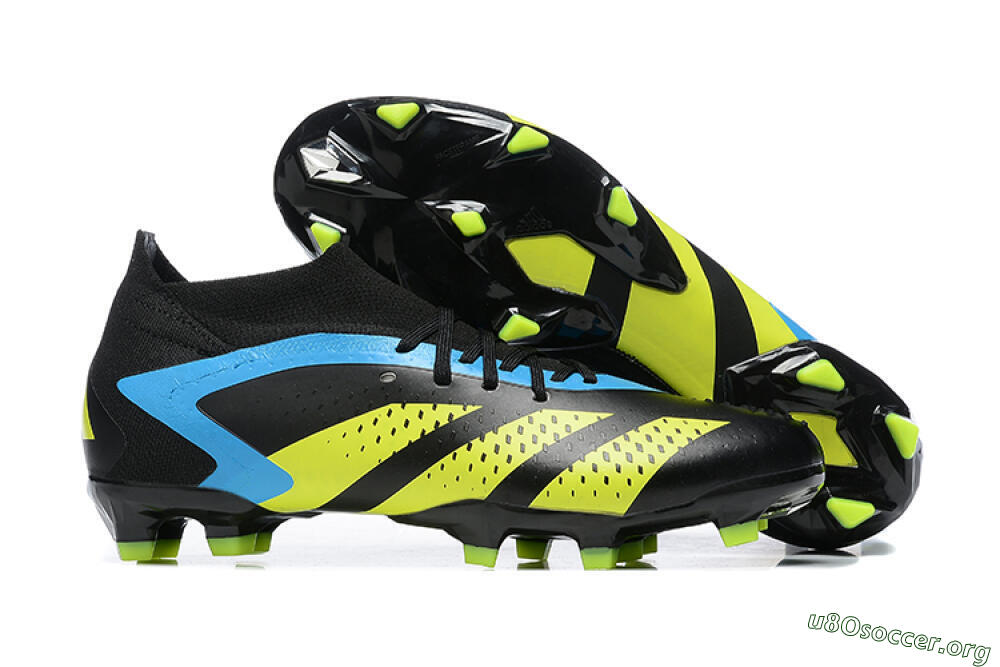 Adidas Predator Accuracy.1 FG Football Boots - Black/Blue/Yellow 2