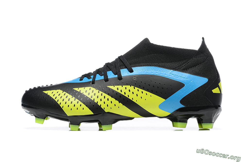 Adidas Predator Accuracy.1 FG Football Boots - Black/Blue/Yellow 3