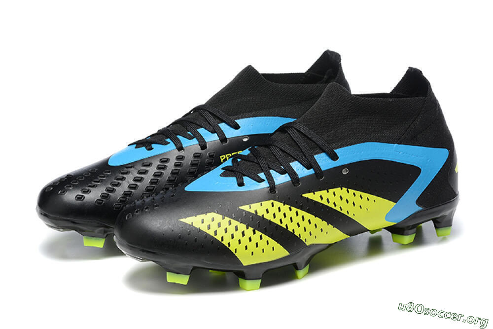 Adidas Predator Accuracy.1 FG Football Boots - Black/Blue/Yellow 5