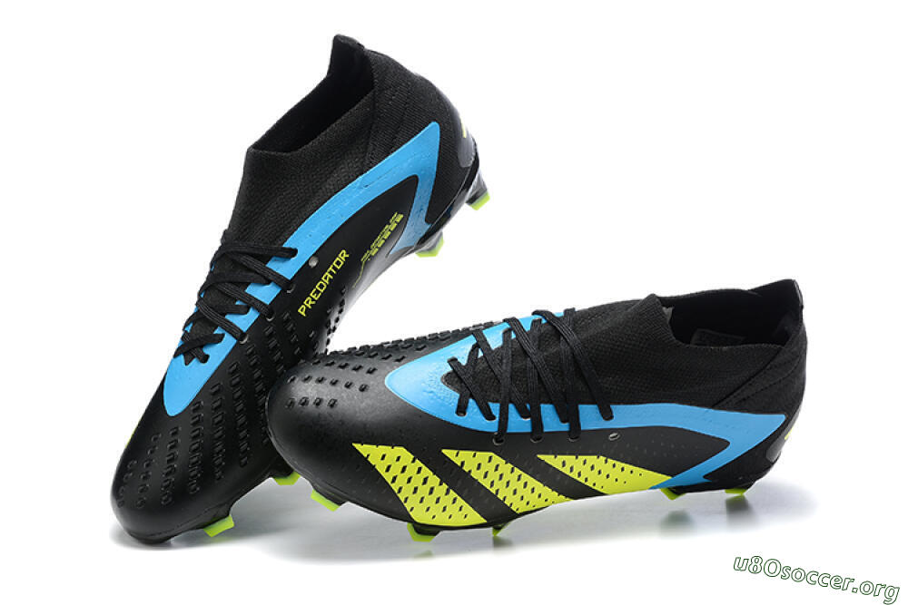 Adidas Predator Accuracy.1 FG Football Boots - Black/Blue/Yellow 6
