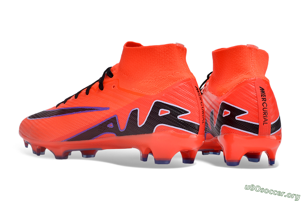 Nike Air Zoom Mercurial Superfly 9 Elite FG Football Boots - Red/Black/Purple 4