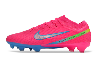 Nike Air Zoom Mercurial Vapor 15 Elite FG Football Boots - Pink/Silver/Blue