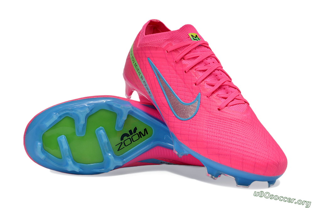 Nike Air Zoom Mercurial Vapor 15 Elite FG Football Boots - Pink/Silver/Blue 0
