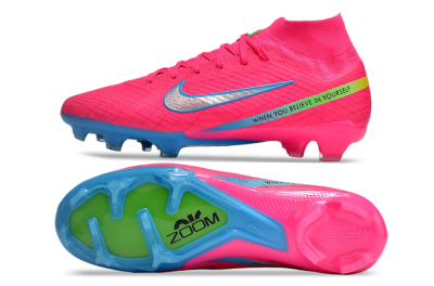 Nike Air Zoom Mercurial Superfly 9 Elite FG Football Boots - Pink/Silver/Blue